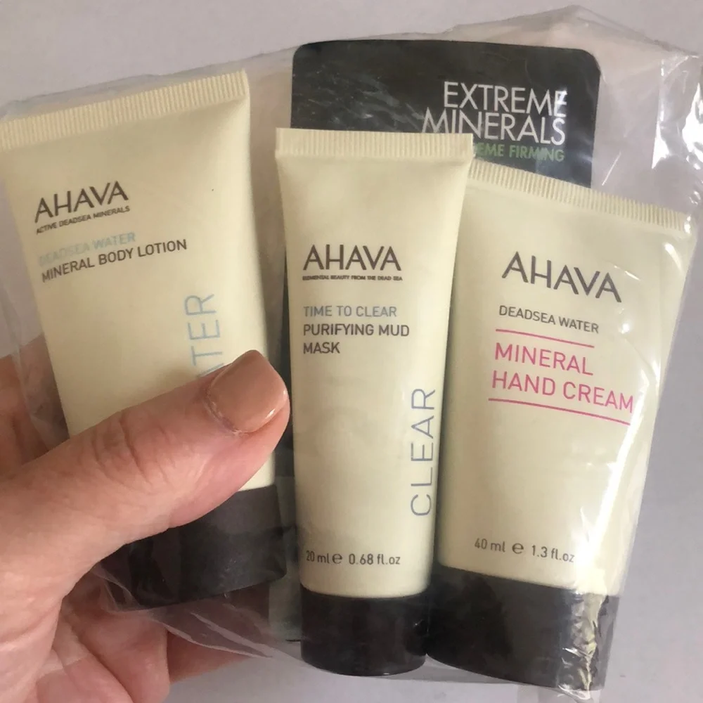 AHAVA 4p Mineral Lotion Mud Mask Hand Eye Cream